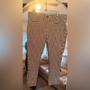Cartonnier Black and Cream Geometric Pants